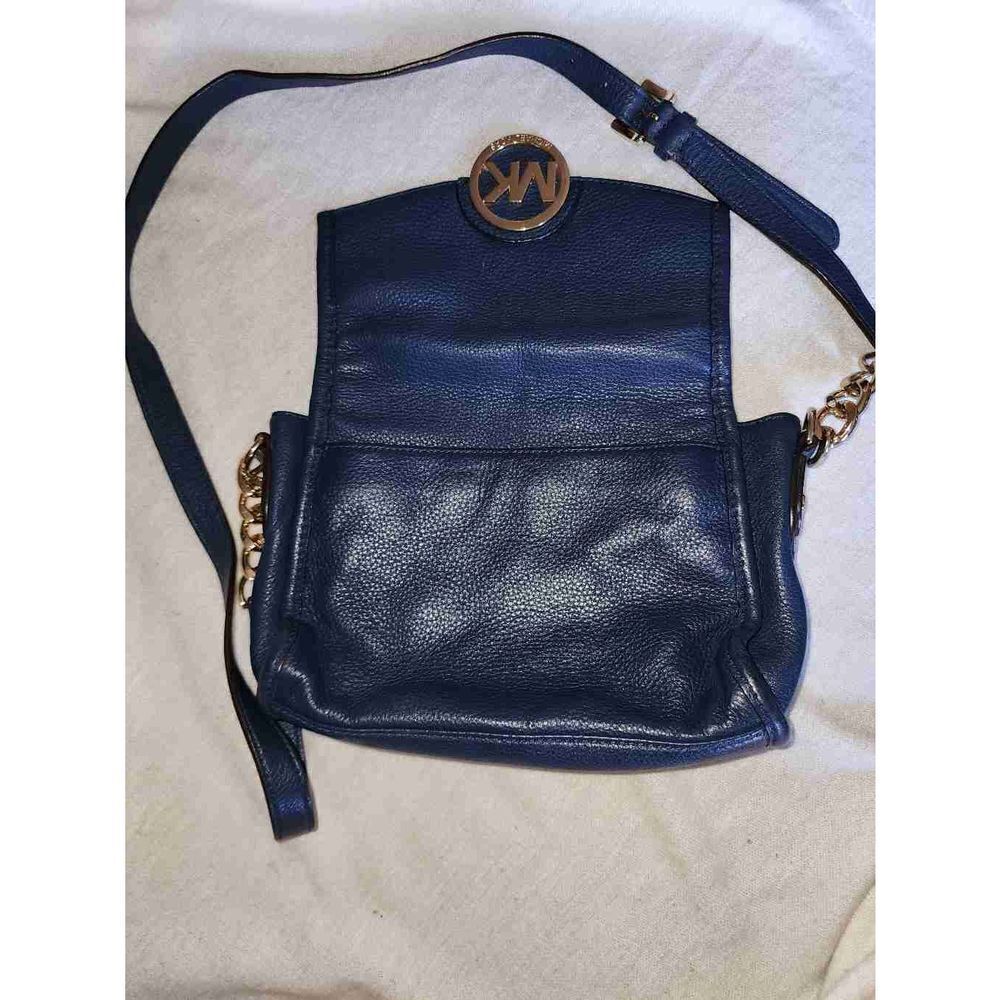 Michael Kors Blue Pebble Leather Crossbody - Picture 3 of 7